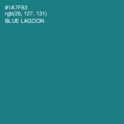 #1A7F83 - Blue Lagoon Color Image